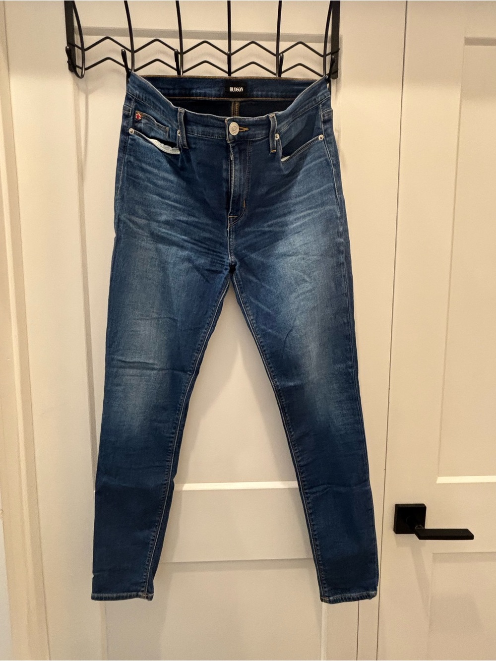 Hudson Natalie Super Skinny Mid-Rise Women's Jeans - Blue